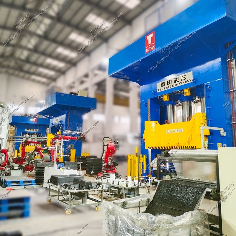 2000tons kompozisiya Yeni Enerji Vasitəsi Batareya qutusu üçün hidravlik mətbuat